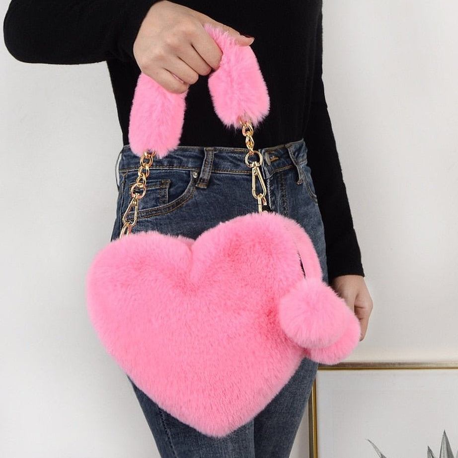 Y2k Preppy Plush Handbag