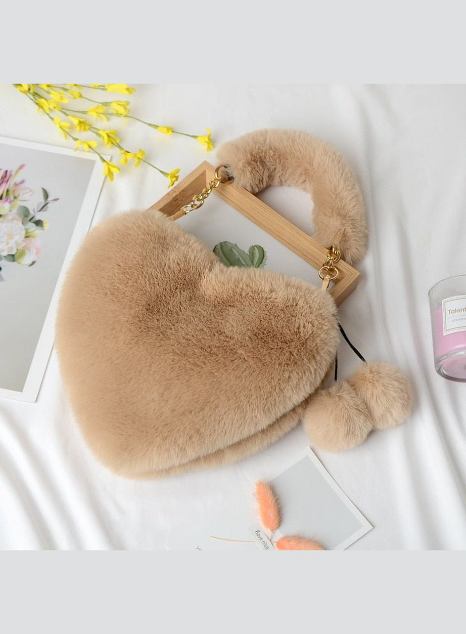 Y2k Preppy Plush Handbag