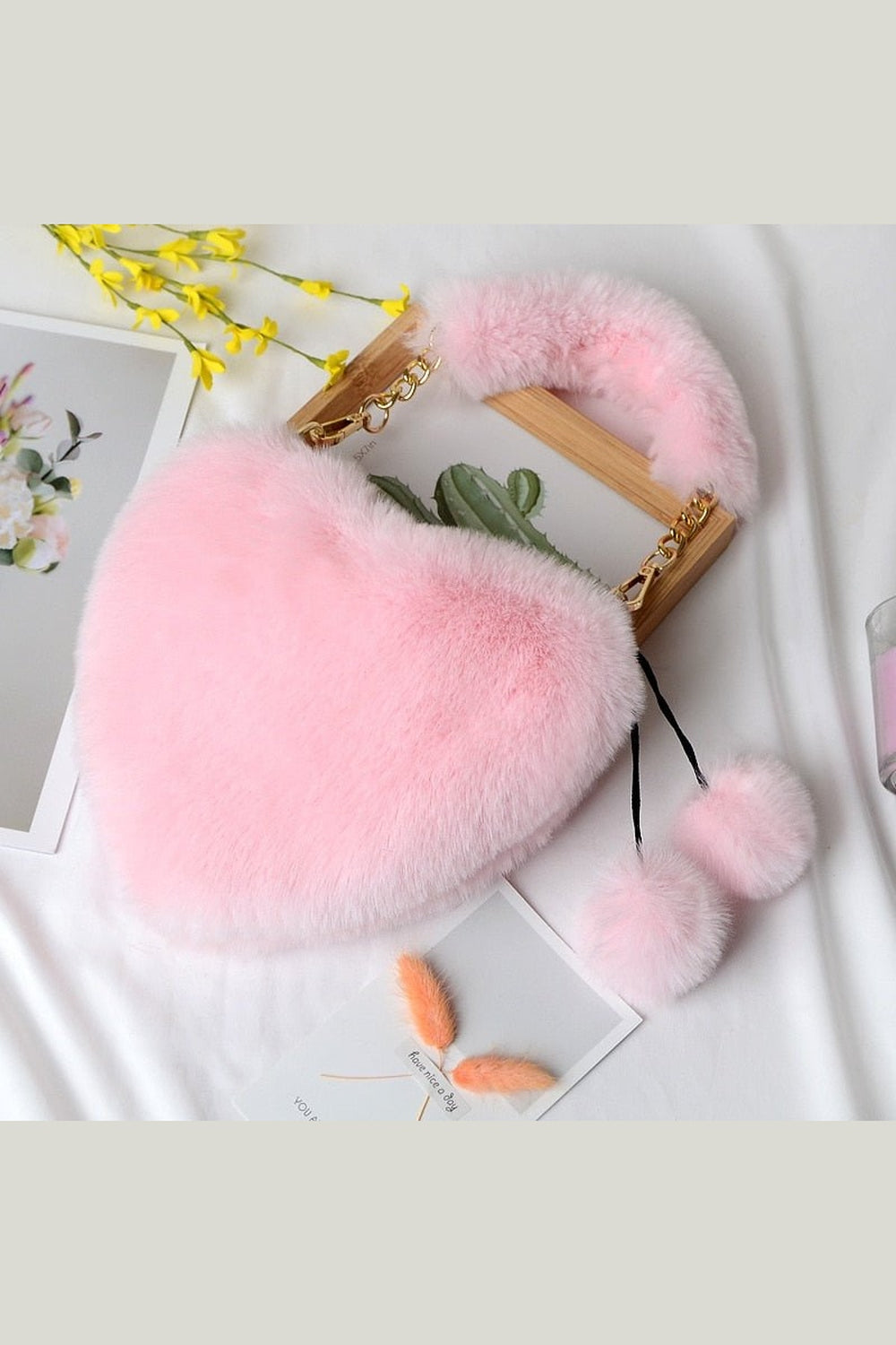 Y2k Preppy Plush Handbag