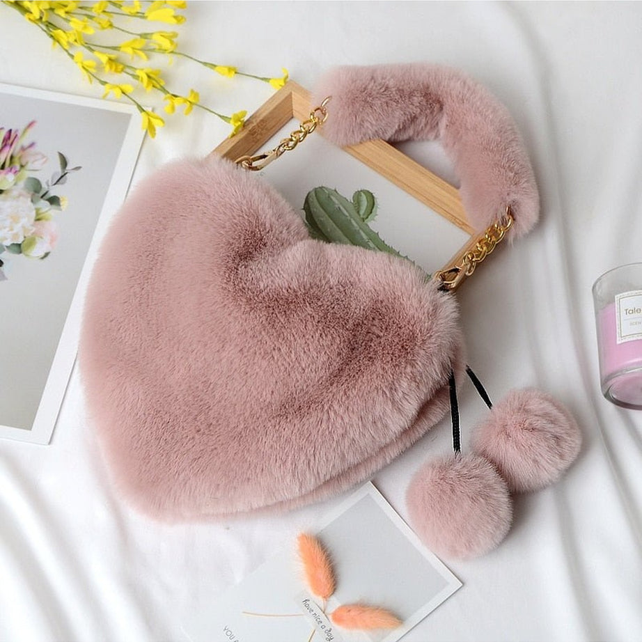 Y2k Preppy Plush Handbag