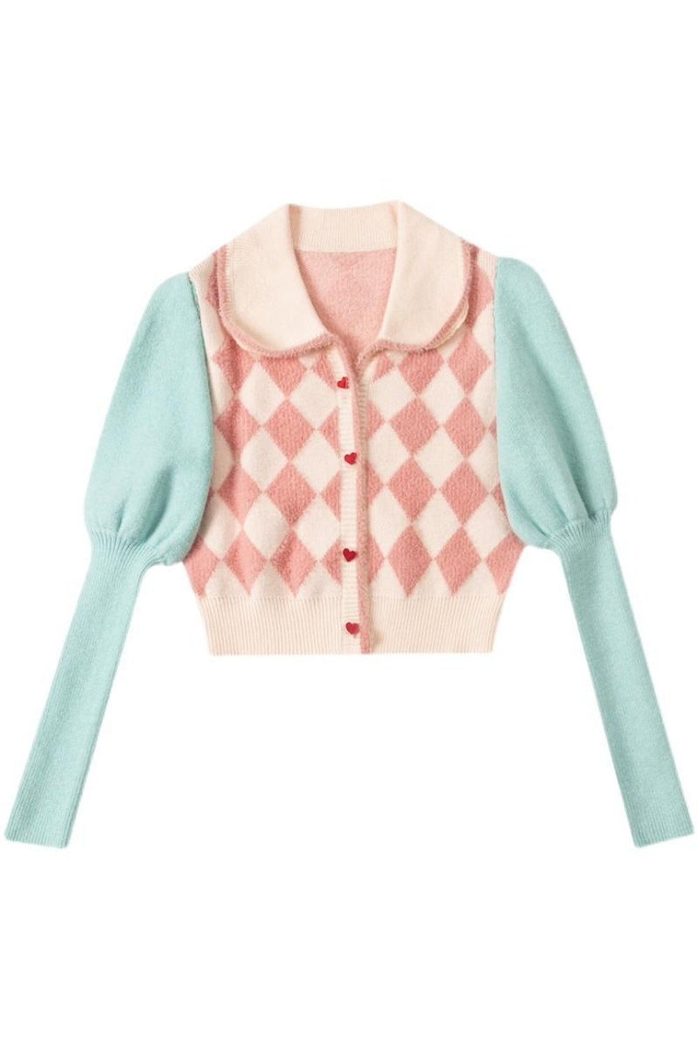 Y2k Preppy Style Crop Knit Cardigans