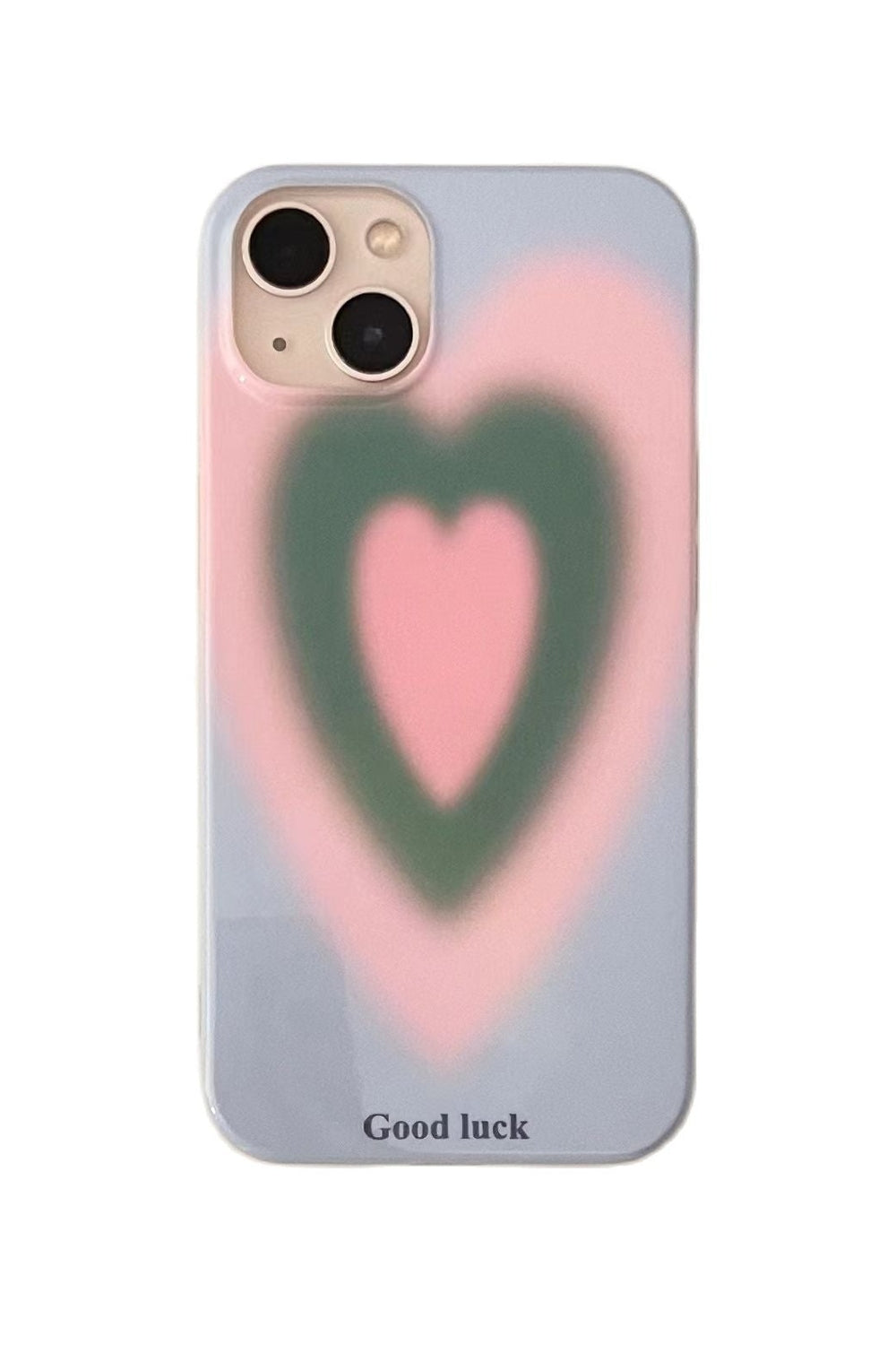 Y2k Preppy Style Gradient Heart Case for iPhone