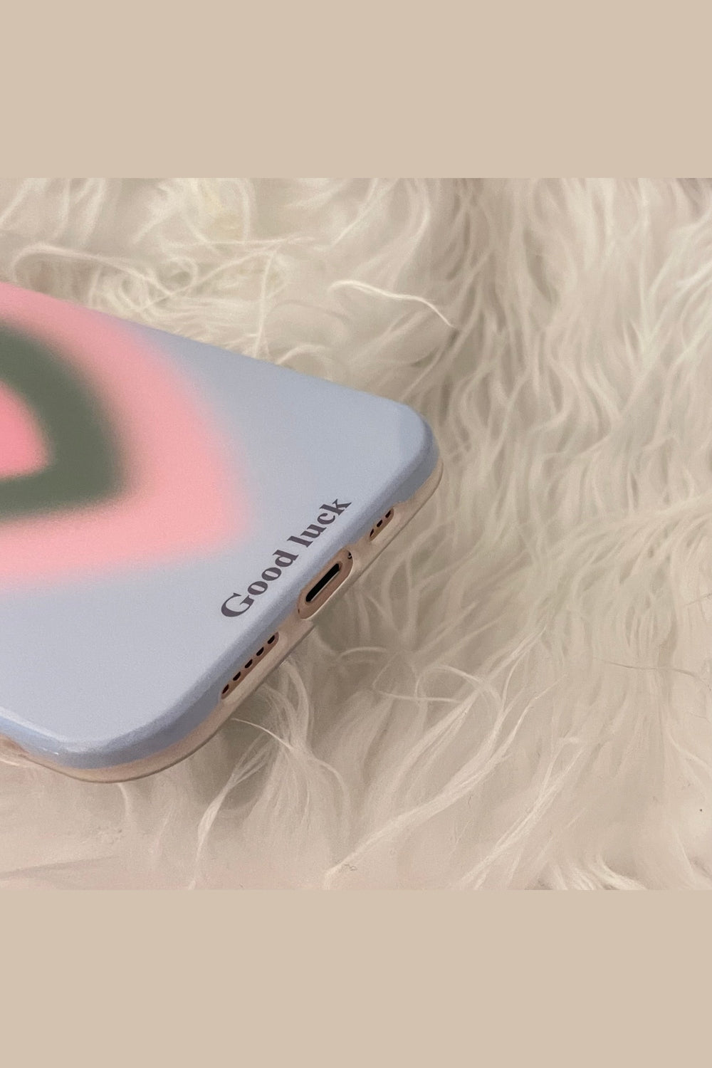 Y2k Preppy Style Gradient Heart Case for iPhone