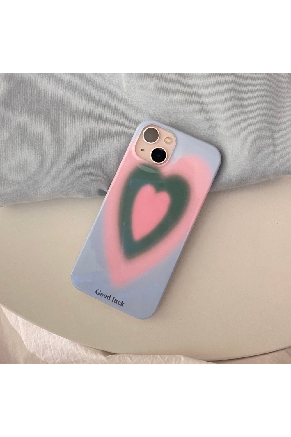 Y2k Preppy Style Gradient Heart Case for iPhone