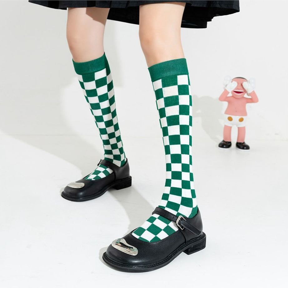 Y2k Preppy Style Knee High Socks