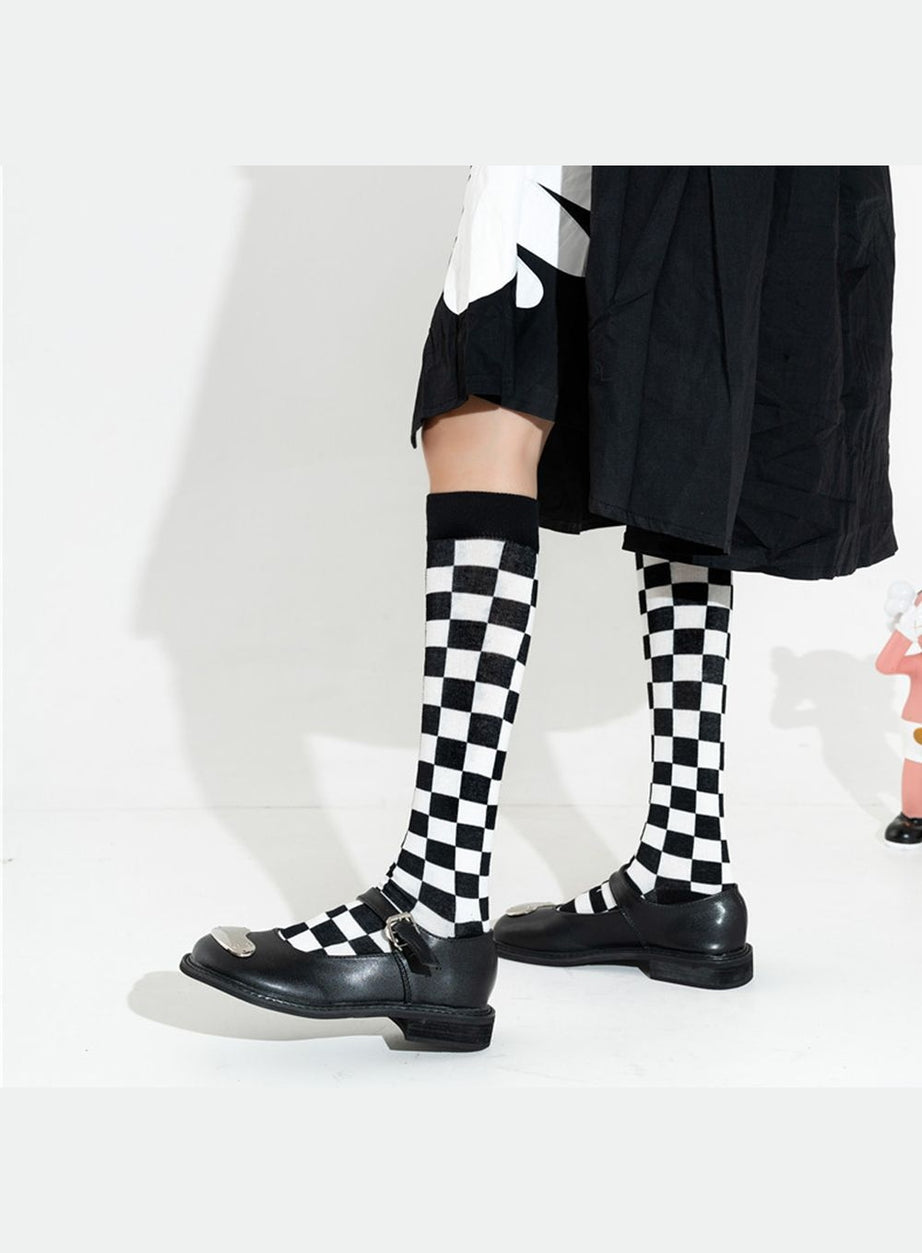 Y2k Preppy Style Knee High Socks