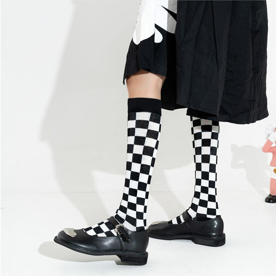 Y2k Preppy Style Knee High Socks