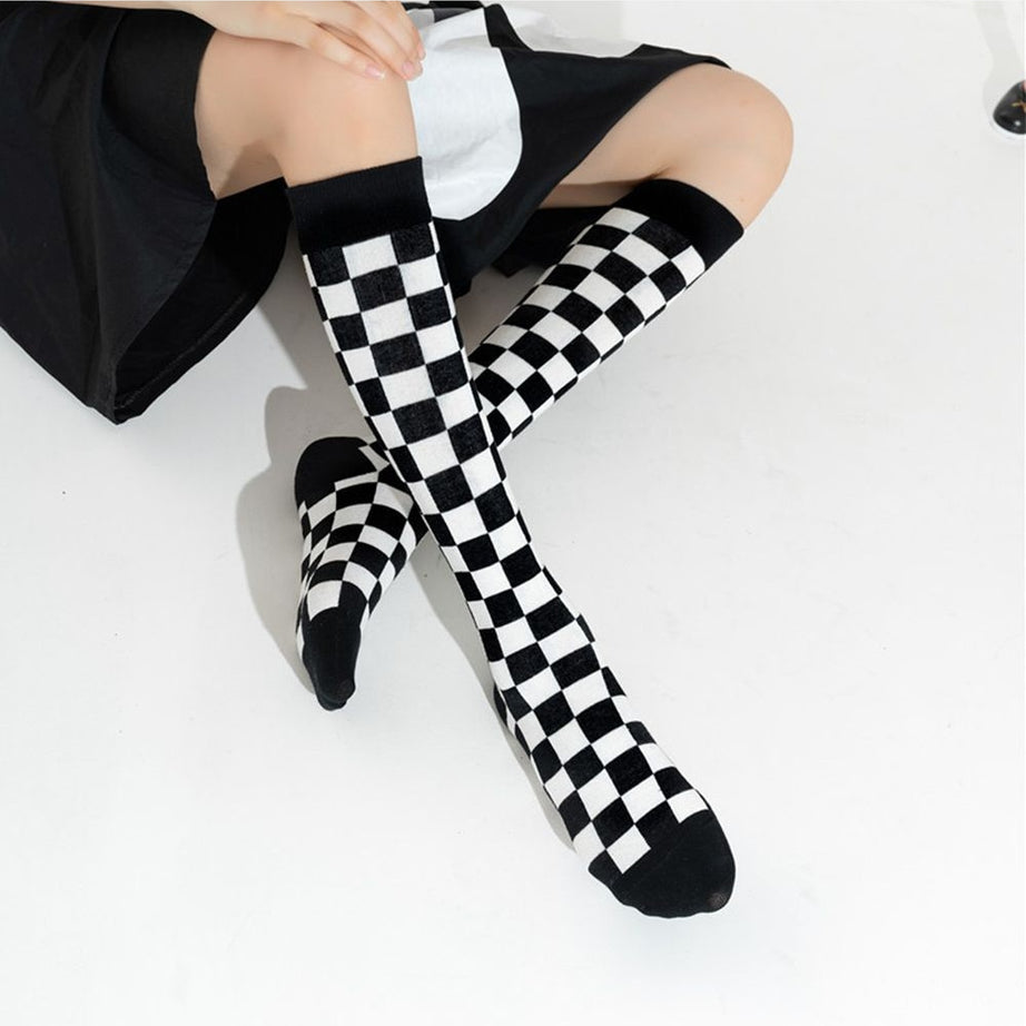 Y2k Preppy Style Knee High Socks