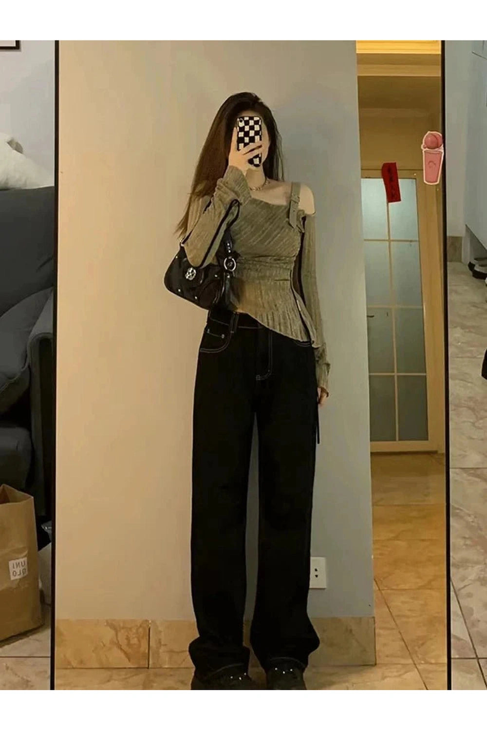 Y2k Preppy Style Knit Pullover