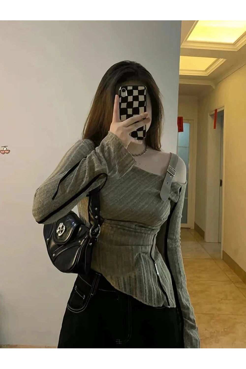 Y2k Preppy Style Knit Pullover