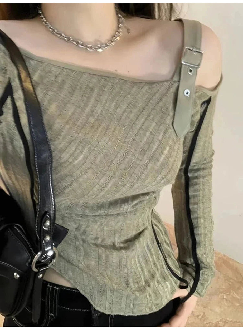 Y2k Preppy Style Knit Pullover