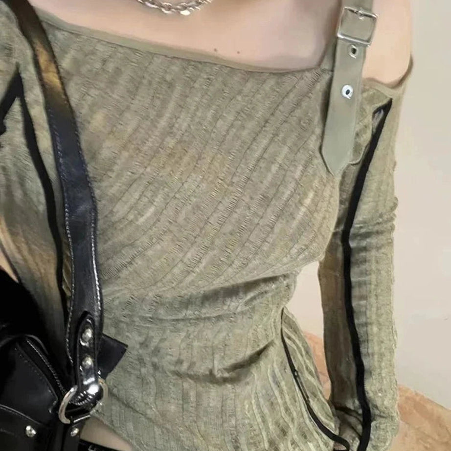 Y2k Preppy Style Knit Pullover