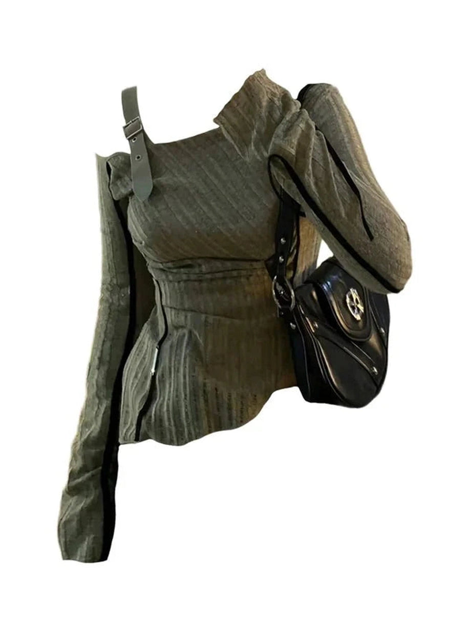 Y2k Preppy Style Knit Pullover