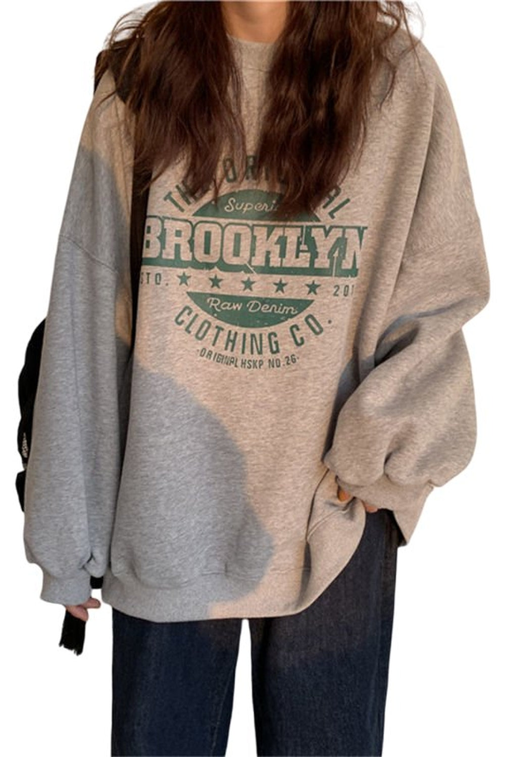 Y2k Preppy Style Loose Sweatshirt