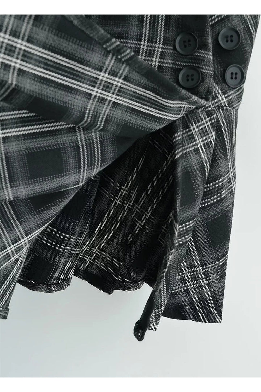 Y2k Preppy Style Plaid Pleated Mini Skirt