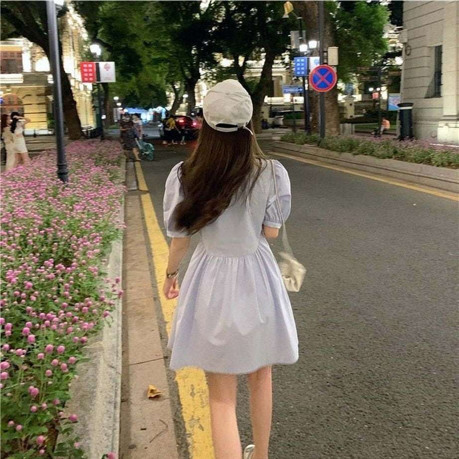 Y2k Preppy Sweet Mini Summer Dress