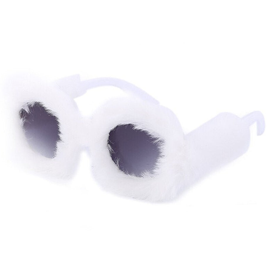 Y2k Preppy Velvet Cat Eye Sunglasses
