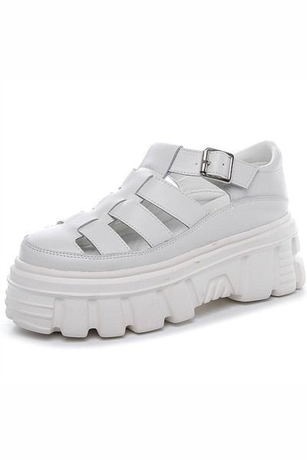 Y2k Preppy White Sandals