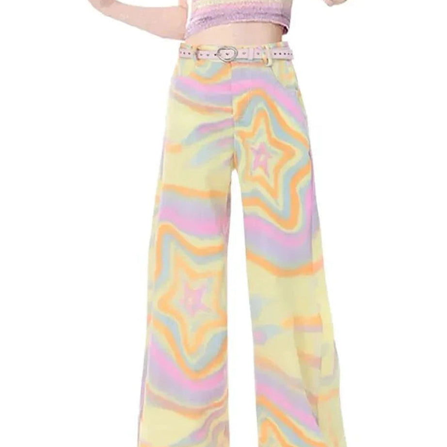 Y2k Psychedelic Starburst Pants