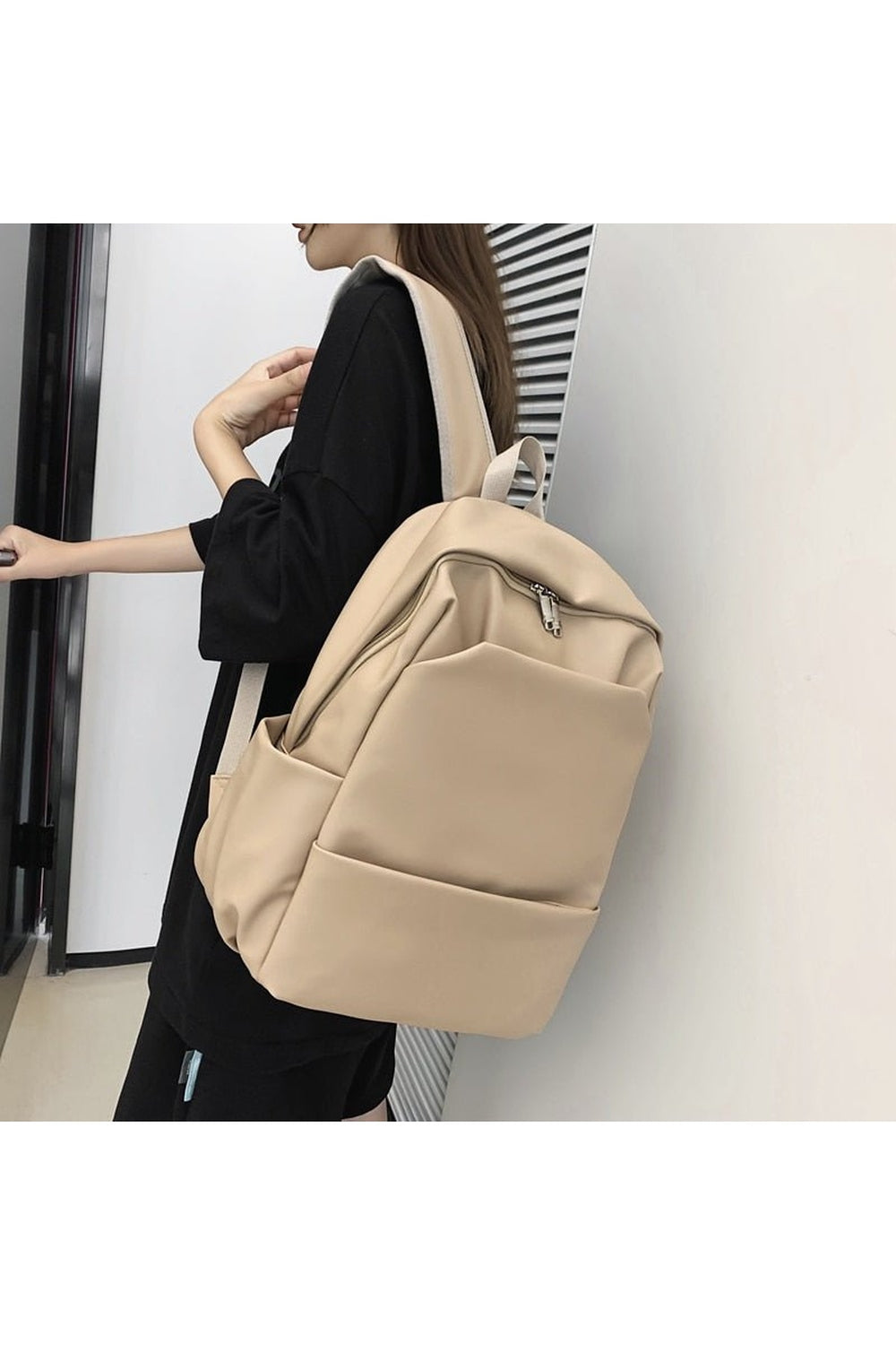 Y2k PU Leather Couple Backpack