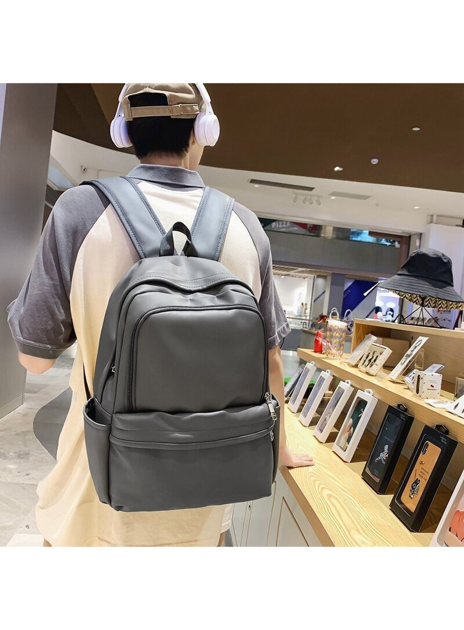 Y2k PU Leather Couple Backpack