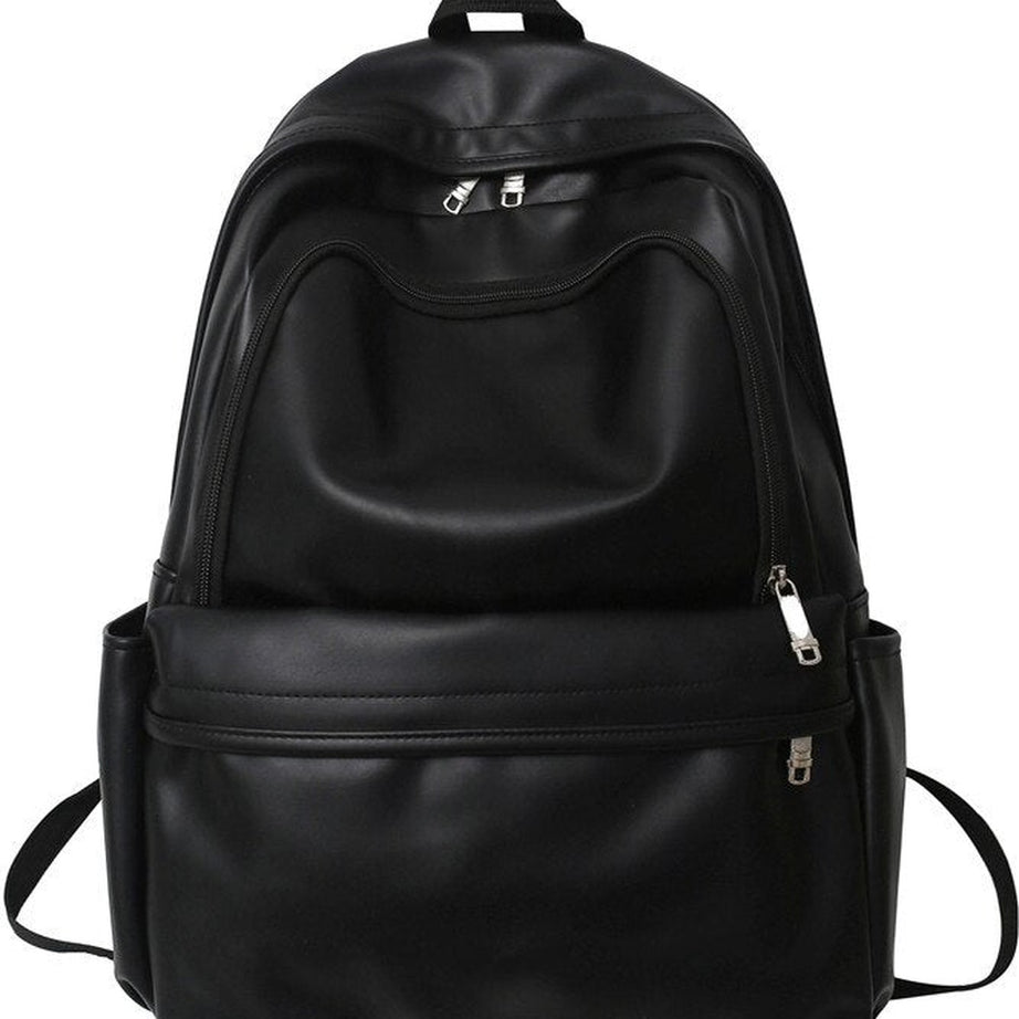 Y2k PU Leather Couple Backpack