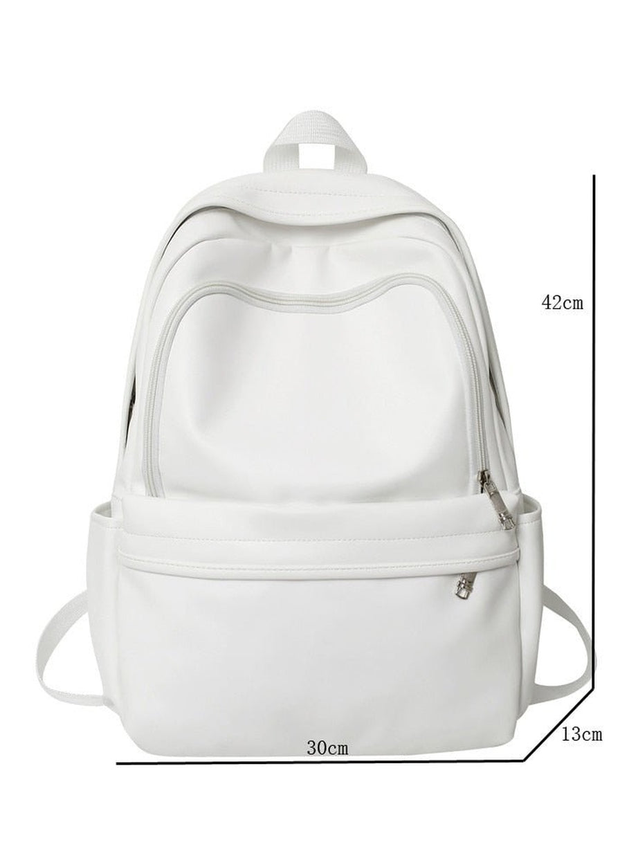 Y2k PU Leather Couple Backpack