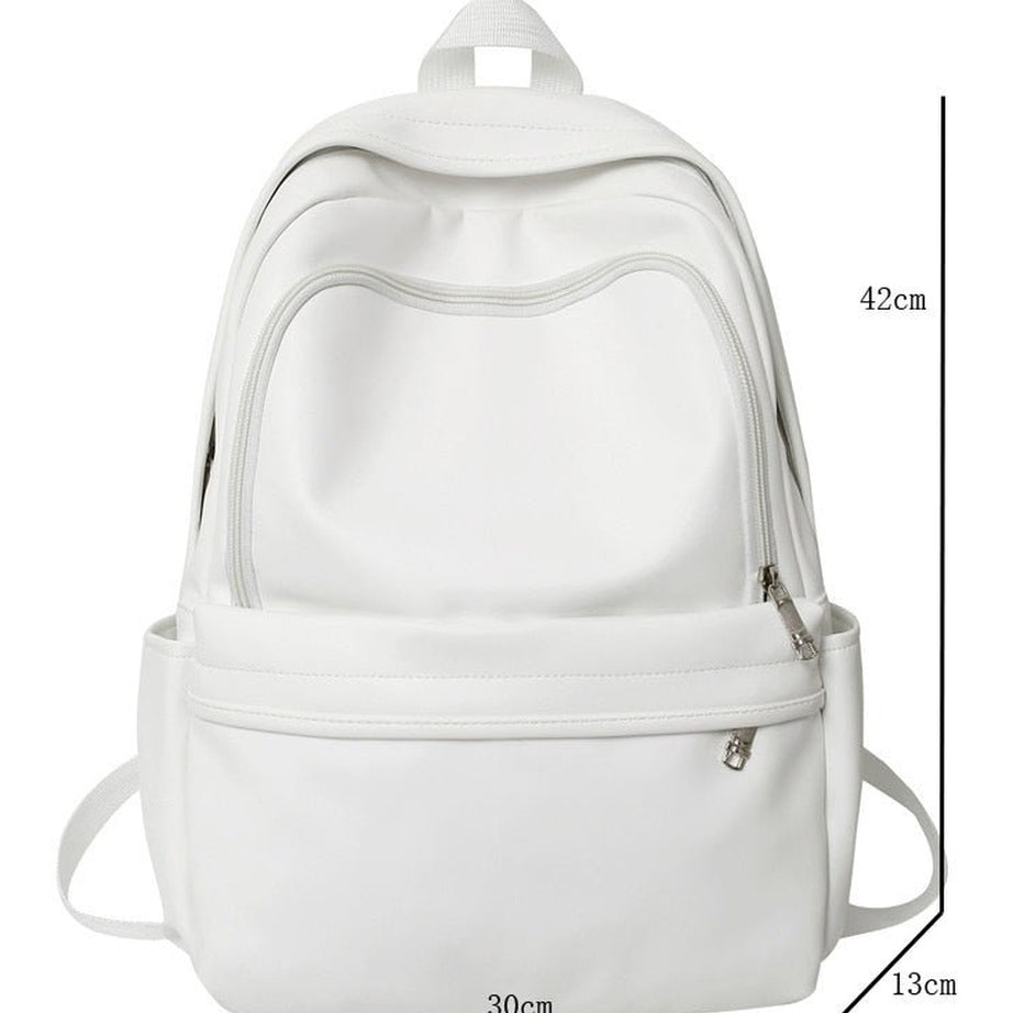 Y2k PU Leather Couple Backpack