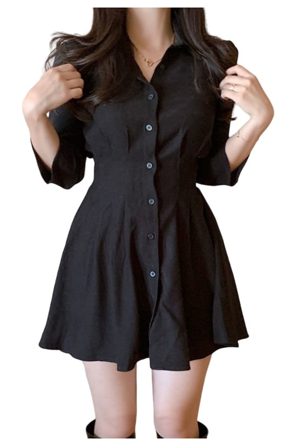 Y2k Puff Sleeve A-Line Dress