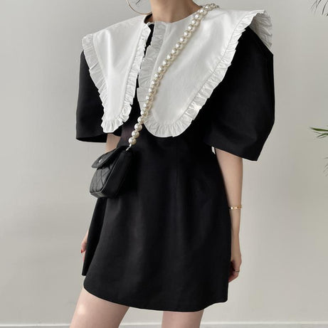 Puff Sleeve Summer Dress - Dresses