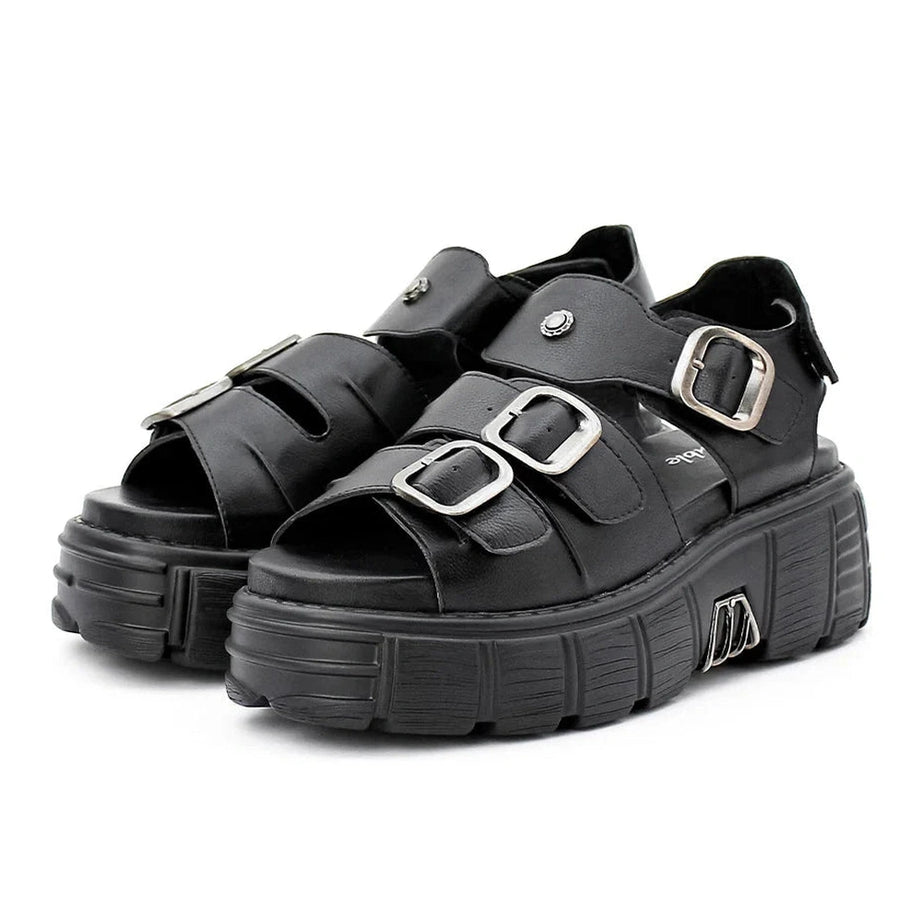 Y2k Punk Clip Toe Sandals