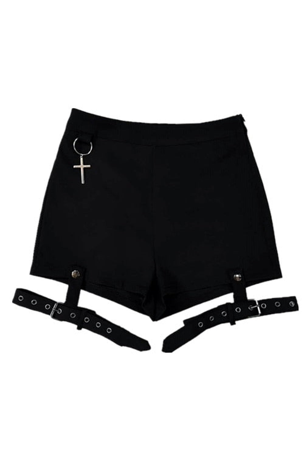 Y2k Punk & Egirl Cross Ring Shorts