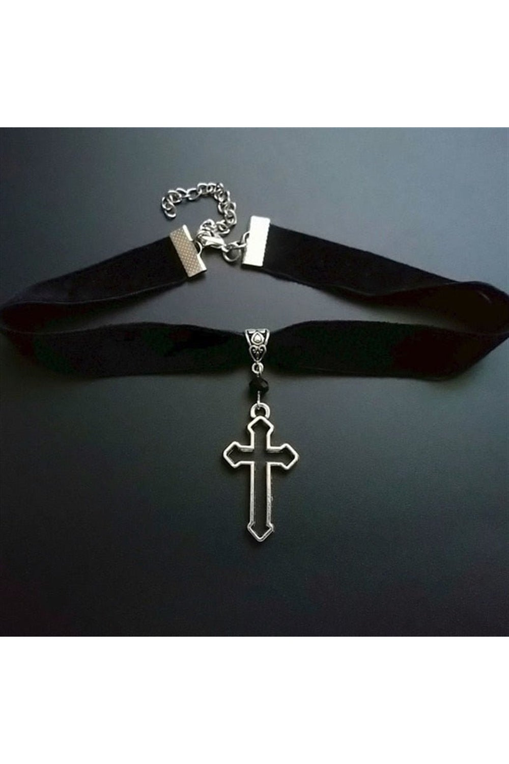 Y2k Punk Goth Cross Choker