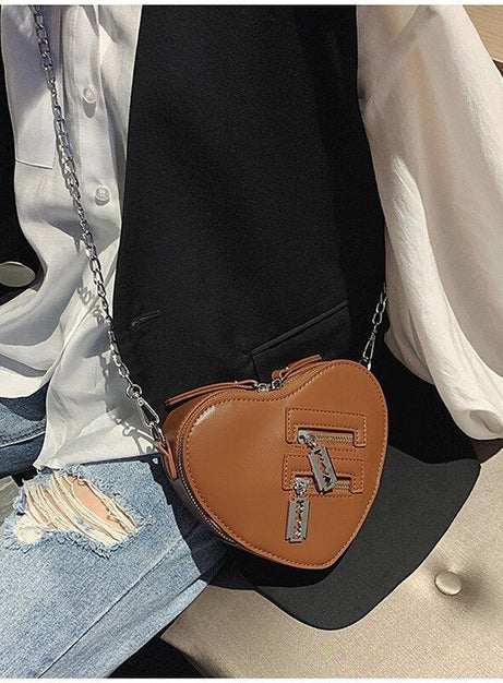 Punk Heart Blade Zipper Chain Bag - Bags