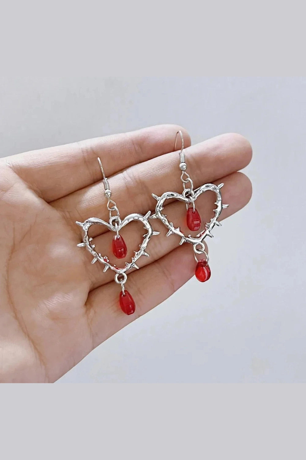 Y2k Punk Heart Earrings Women Fashion