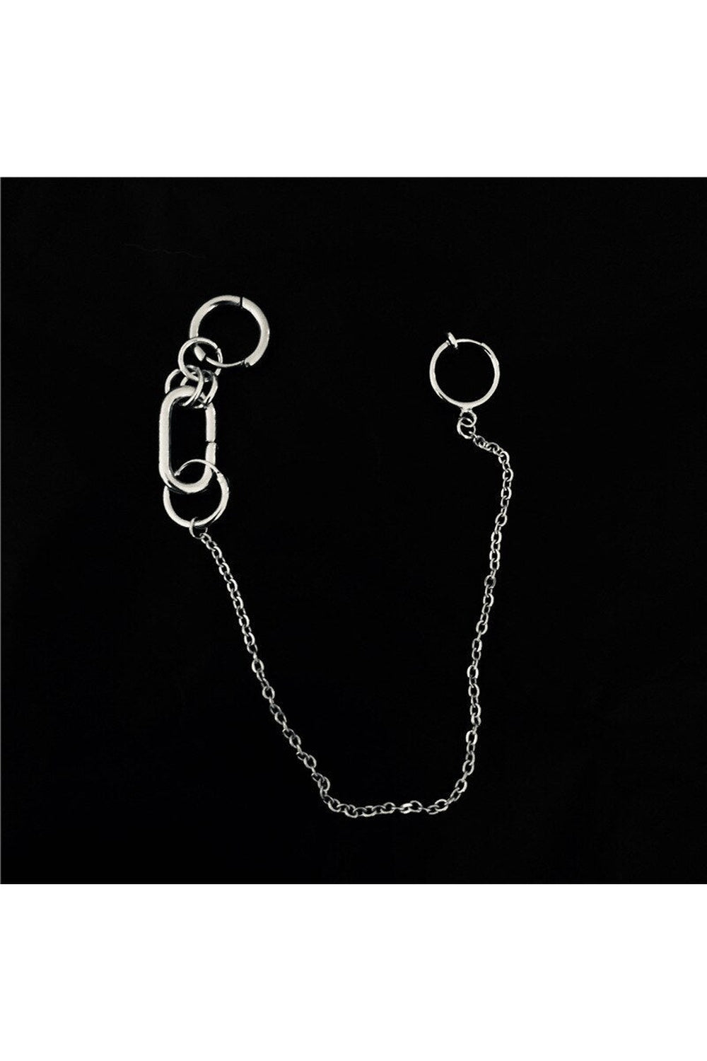 Y2k Punk Long Tassel Hoop Earrings
