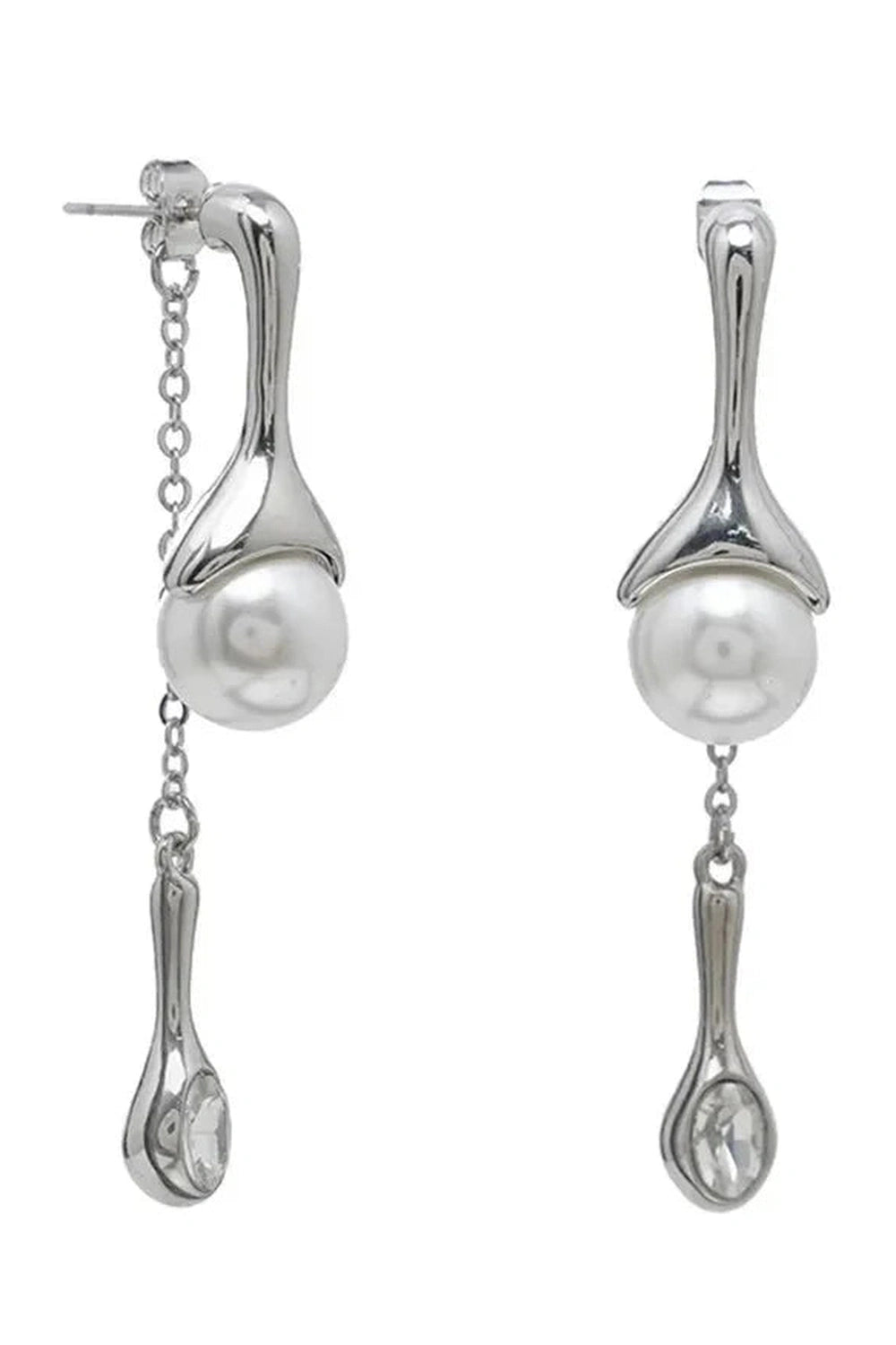 Y2k Punk Pearl Tassel Drop Earrings