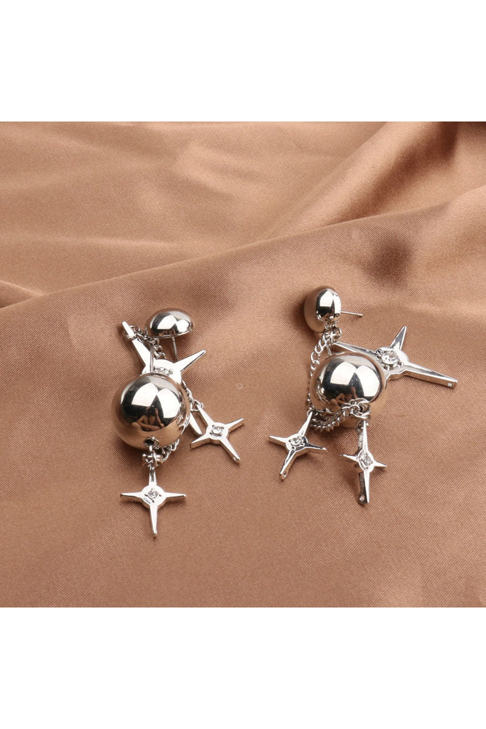Y2k Punk Star Crystal Earrings
