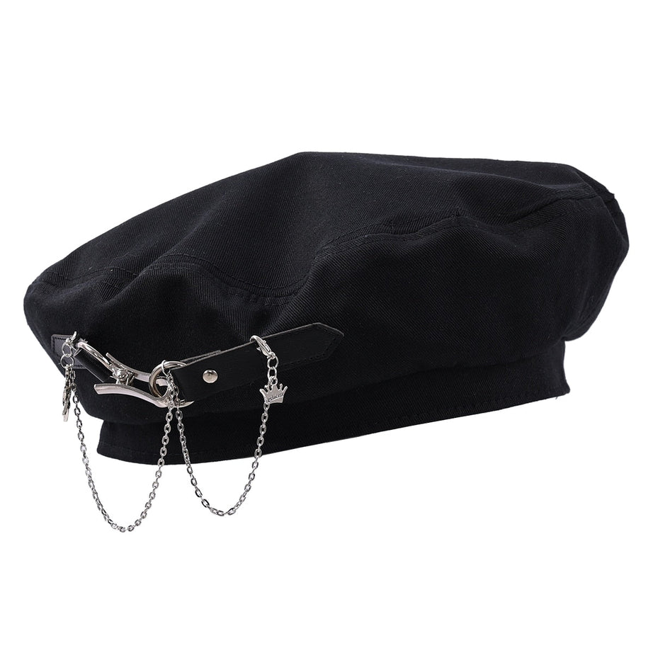 Y2k Punk Style Buckle Hat