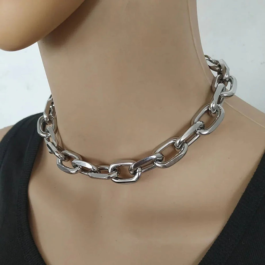 Punk Thick Chain Choker - Chokers