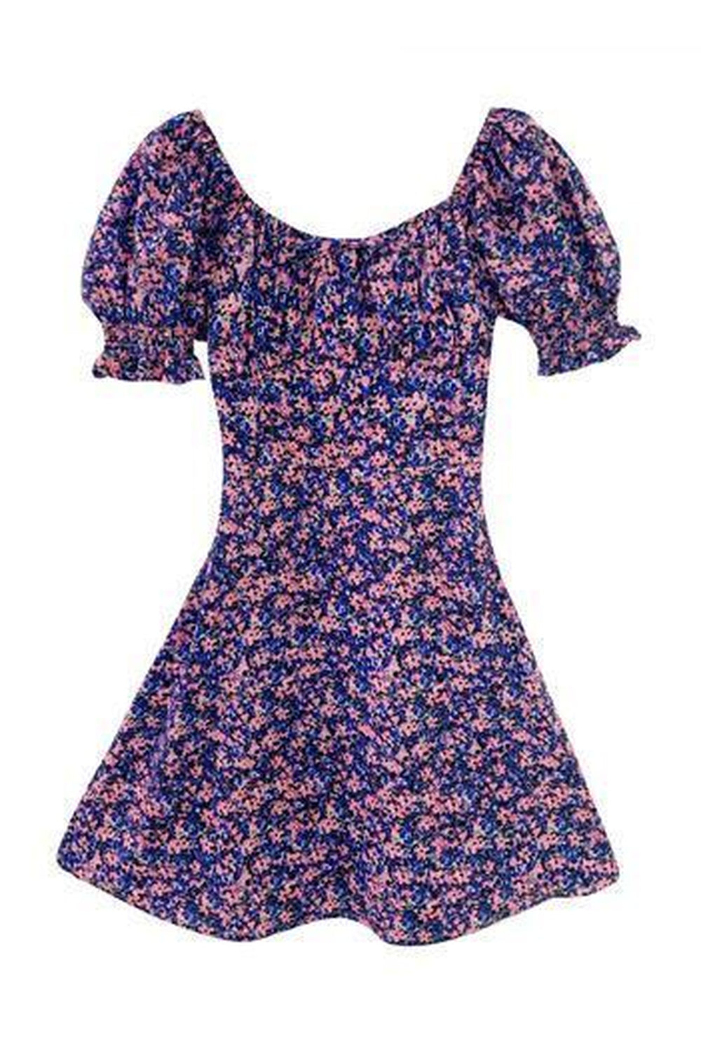 Y2k Purple Floral Dress