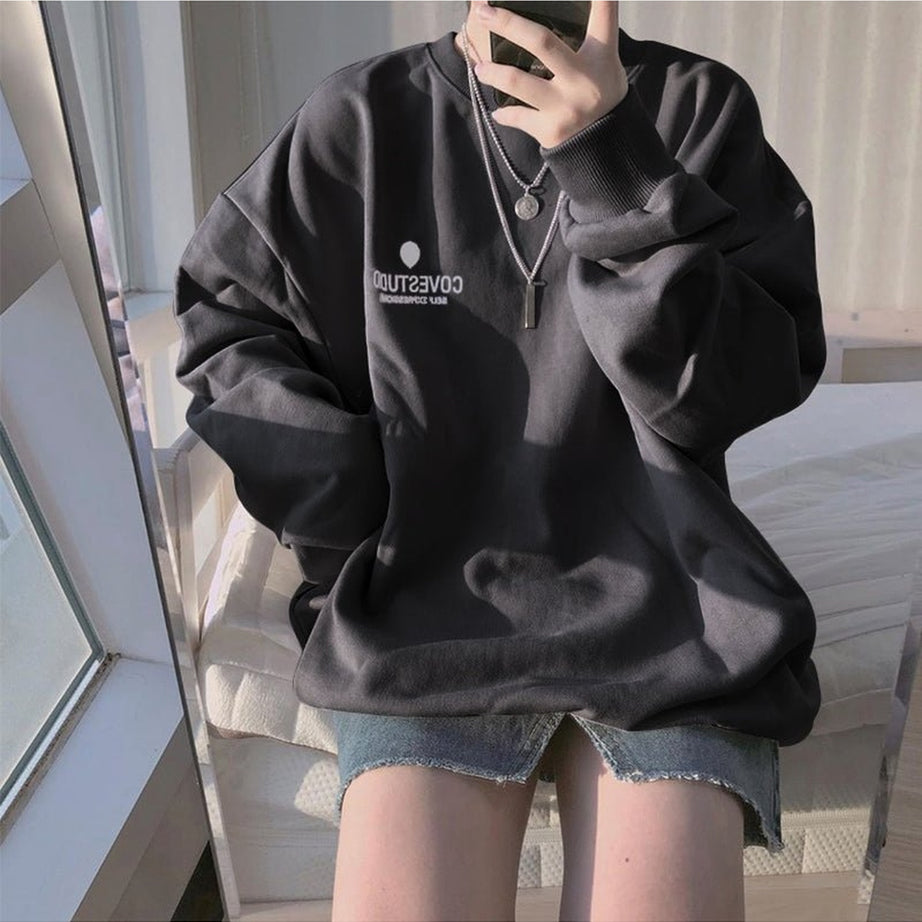 Y2k Purple Pastel Aesthetic Loose Sweatshirt