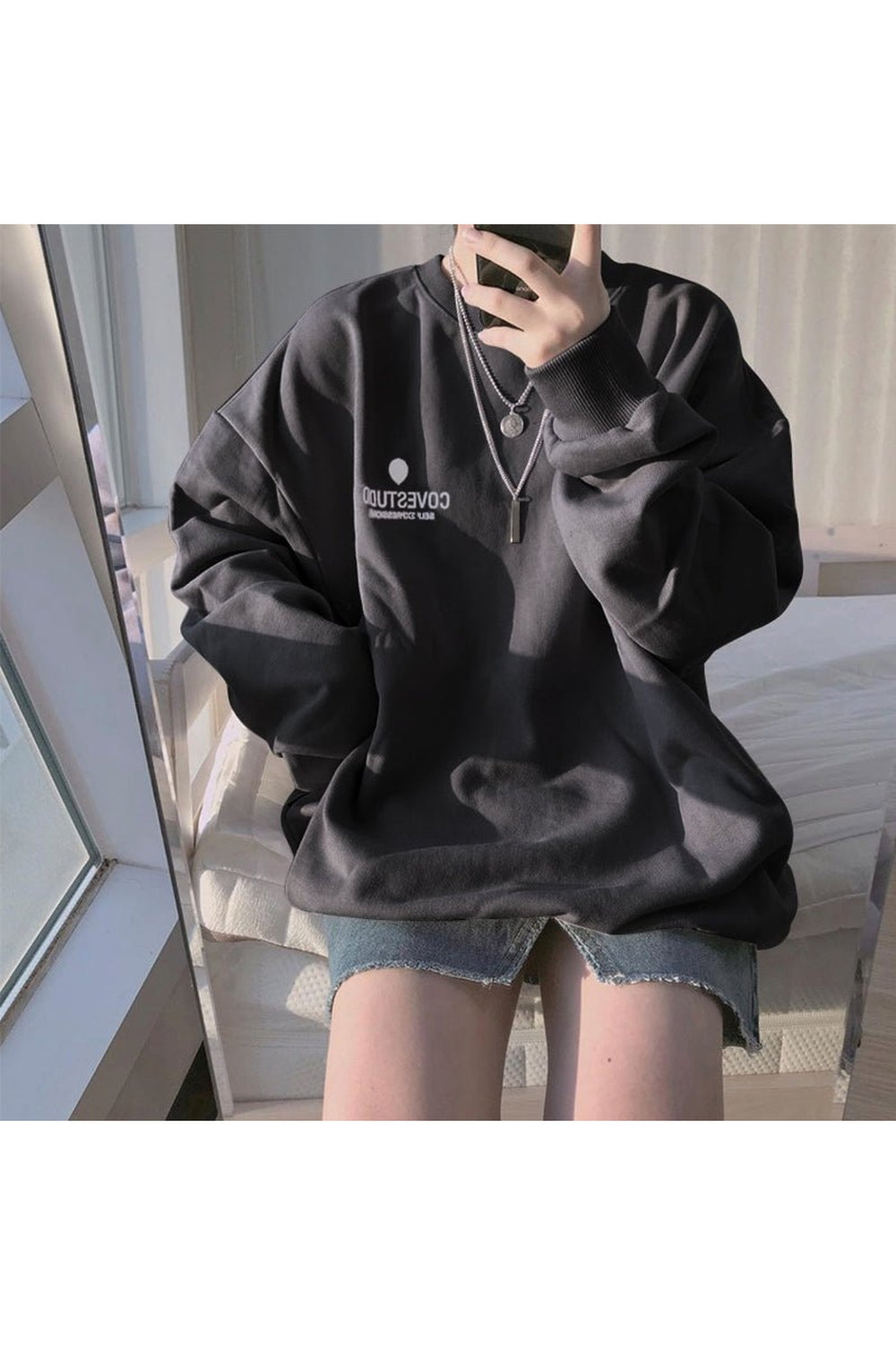 Y2k Purple Pastel Aesthetic Loose Sweatshirt