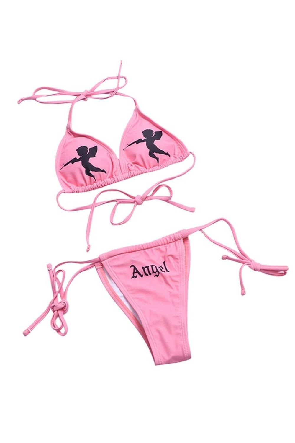 Y2k Push Angel 2pcs Bikini Set