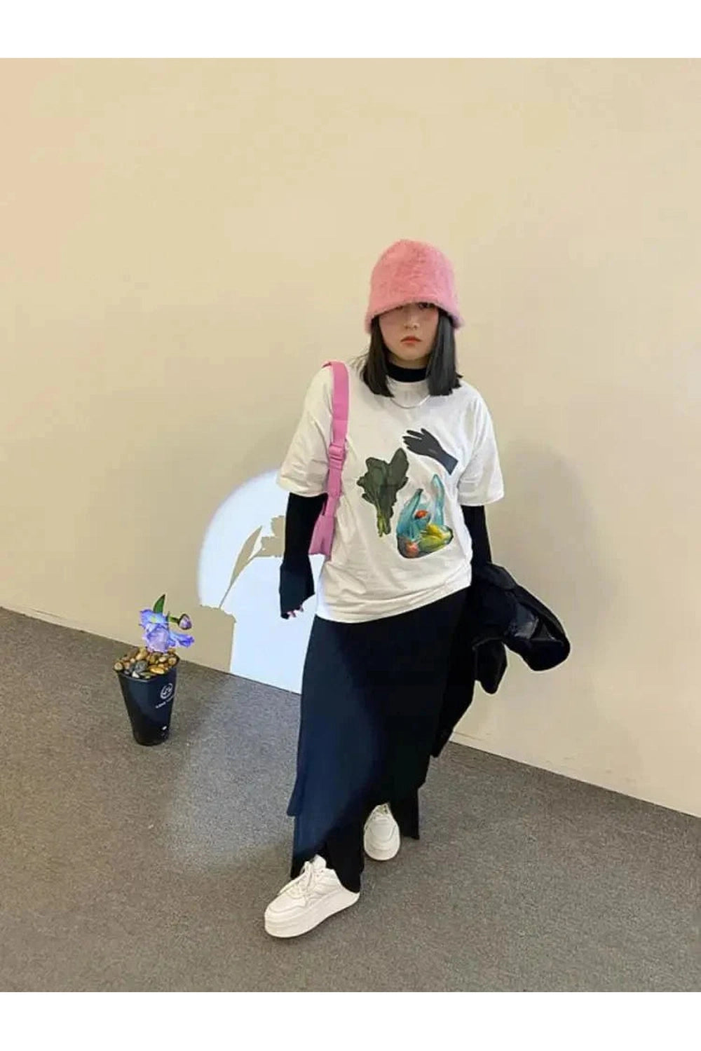 Y2k Quirky Grocery Graphic T-shirt