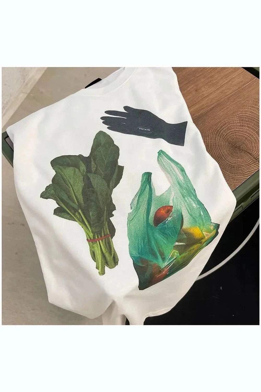 Y2k Quirky Grocery Graphic T-shirt