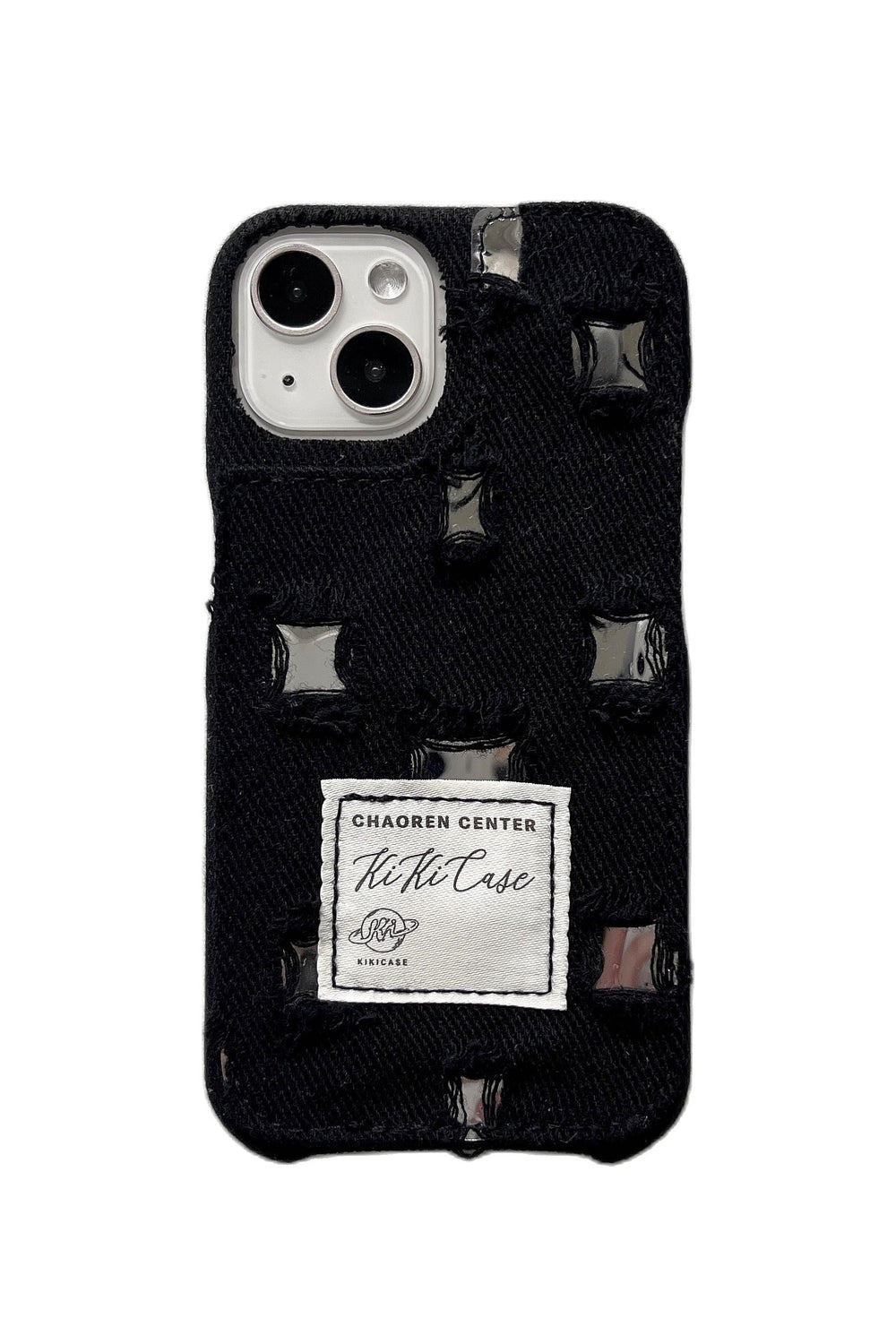 Y2k Ragged Denim Cloth iPhone Case