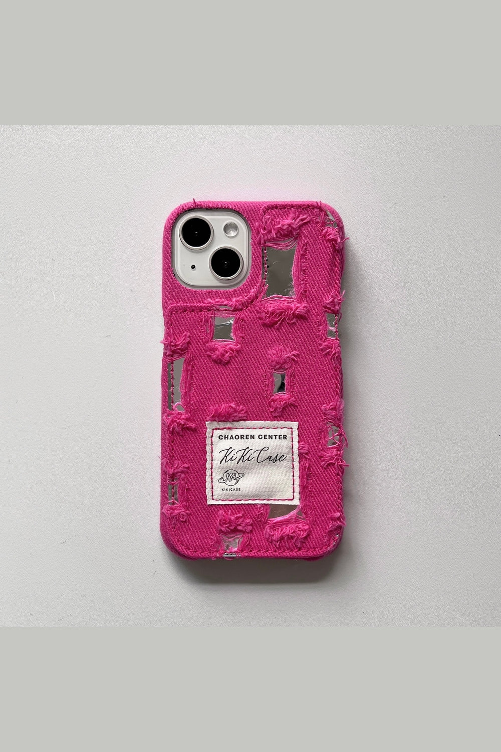 Y2k Ragged Denim Cloth iPhone Case