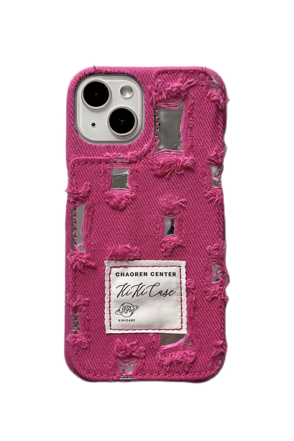 Y2k Ragged Denim Cloth iPhone Case