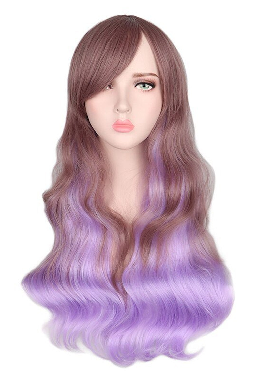 Y2k Rainbow Colorful Long Curly Wig